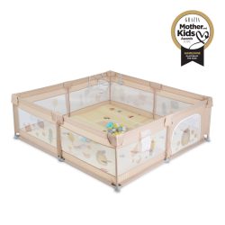   GAMEZONE  járóka szőnyeggel, 60 labdával 150x200 VILÁGOS BÉZS