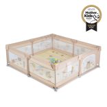 GAMEZONE  járóka szőnyeggel, 60 labdával 180x200 VILÁGOS BÉZS