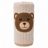 TAKARÓ Honey Bear macifejjel 90x75cm BÉZS