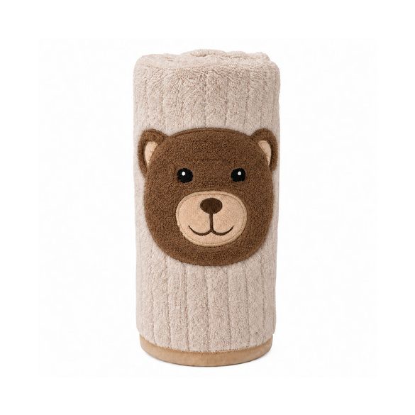 TAKARÓ Honey Bear macifejjel 90x75cm BÉZS