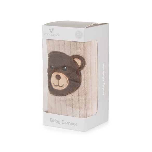 TAKARÓ Honey Bear macifejjel 90x75cm BÉZS