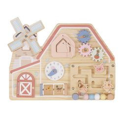 Moni Toys matatófal FARMOS, órával, állatokkal