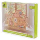 Moni Toys matatófal FARMOS, órával, állatokkal