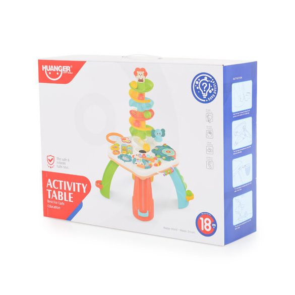 Műanyag zenélő activity asztal ÁLLATOS