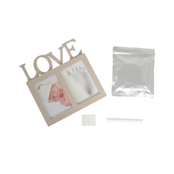 MOULD LOVE kéz- láblenyomat készítő képkerettel