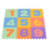 HABTAPI 9 db-os puzzle SZÍNES/SZÁMOK