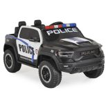 BO RAM MAMMOTH elektromos rendőrautó hangos bemondóval 107cm 2 motoros FEKETE