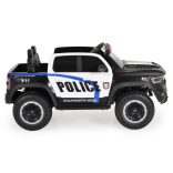 BO RAM MAMMOTH elektromos rendőrautó hangos bemondóval 107cm 2 motoros FEKETE