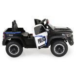 BO RAM MAMMOTH elektromos rendőrautó hangos bemondóval 107cm 2 motoros FEKETE