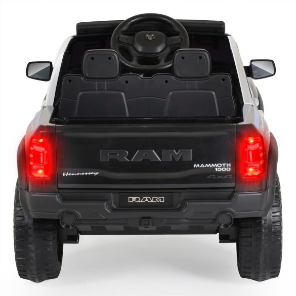 BO RAM MAMMOTH elektromos rendőrautó hangos bemondóval 107cm 2 motoros FEKETE