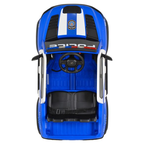 BO RAM MAMMOTH elektromos rendőrautó hangos bemondóval 107cm 2 motoros KÉK