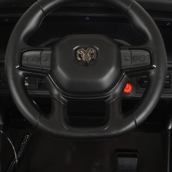 BO RAM MAMMOTH elektromos rendőrautó hangos bemondóval 107cm 2 motoros KÉK