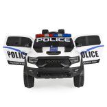 BO RAM MAMMOTH elektromos rendőrautó hangos bemondóval 107cm 2 motoros FEHÉR