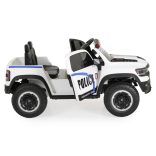 BO RAM MAMMOTH elektromos rendőrautó hangos bemondóval 107cm 2 motoros FEHÉR