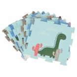 HABTAPI 9 db-os puzzle KÉK/DINO VILÁG
