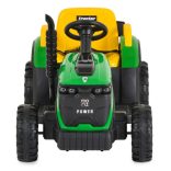 BO TERRON traktor 4 kerekű trélerrel 12V két motoros ZÖLD