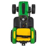 BO TERRON traktor 4 kerekű trélerrel 12V két motoros ZÖLD