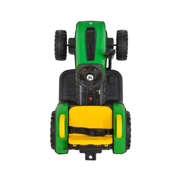 BO TERRON traktor 4 kerekű trélerrel 12V két motoros ZÖLD