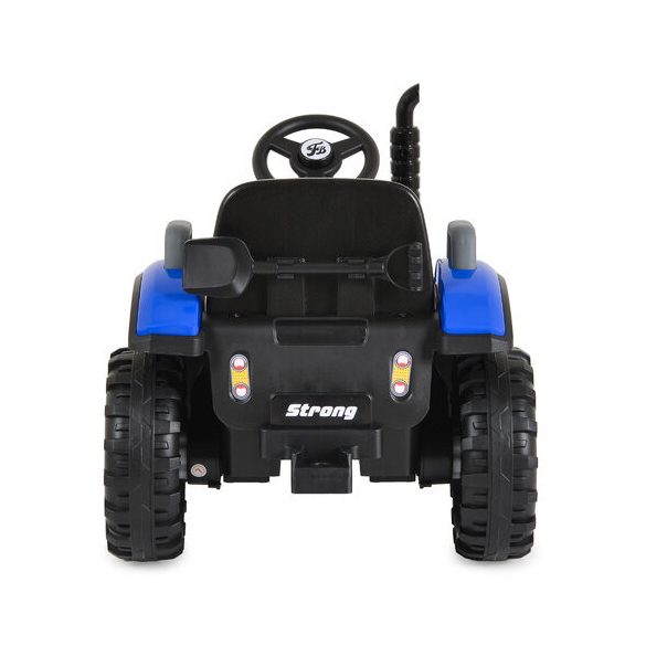 BO TERRON traktor 4 kerekű trélerrel 12V két motoros KÉK