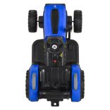 BO TERRON traktor 4 kerekű trélerrel 12V két motoros KÉK