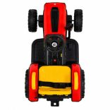 BO TERRON traktor 4 kerekű trélerrel 12V két motoros PIROS