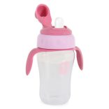 CUP csőrös itatópohár kiömlés mentes 270ml PINK