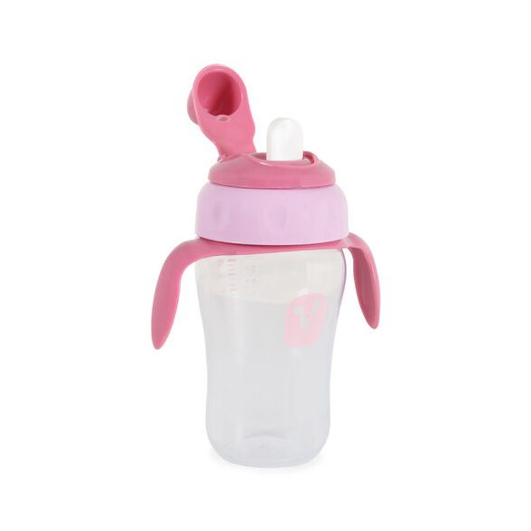 CUP csőrös itatópohár kiömlés mentes 270ml PINK