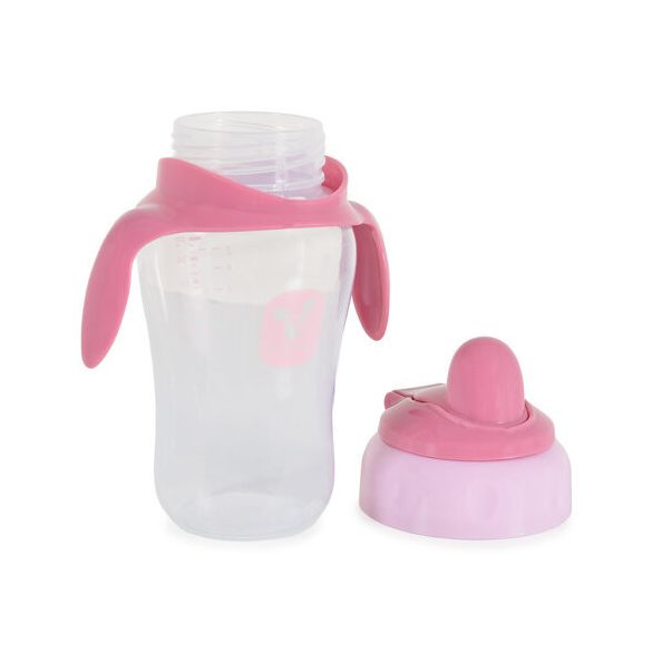 CUP csőrös itatópohár kiömlés mentes 270ml PINK