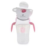 CUP csőrös itatópohár kiömlés mentes 270ml PINK