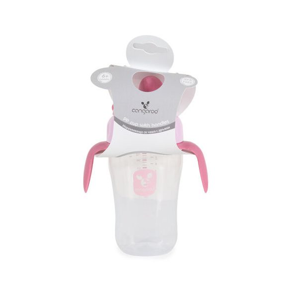 CUP csőrös itatópohár kiömlés mentes 270ml PINK
