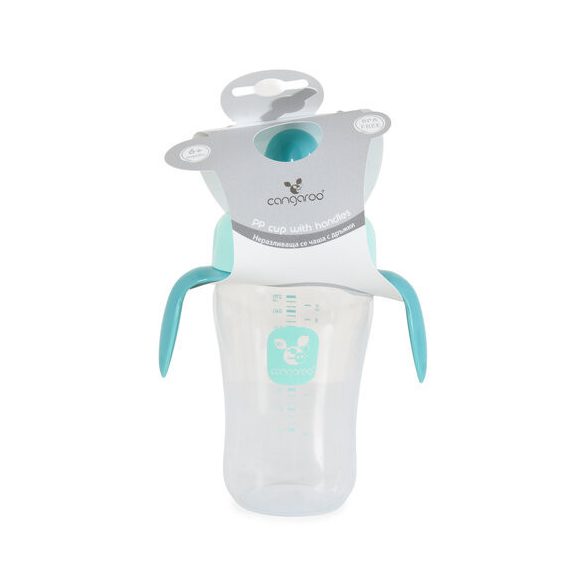 CUP csőrös itatópohár kiömlés mentes 270ml KÉK