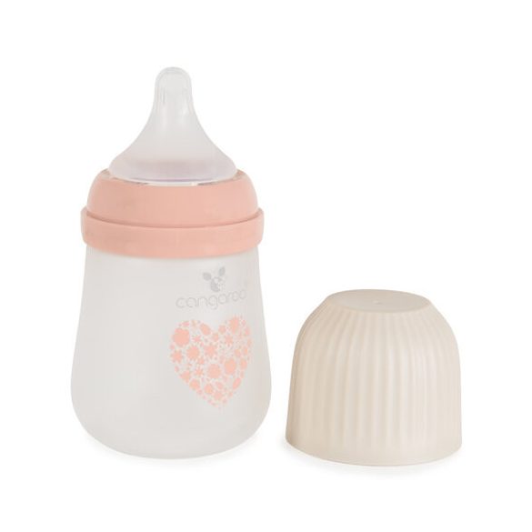 AMORI üveg cumisüveg széles szájú 180ml anticolic PINK