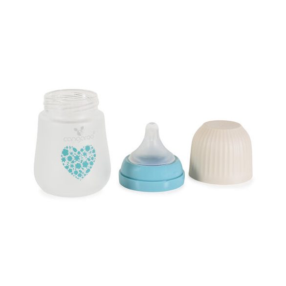 AMORI üveg cumisüveg széles szájú 180ml anticolic KÉK