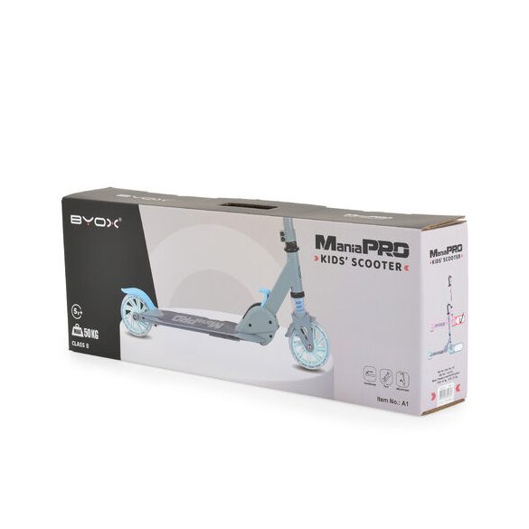 ManiaPro roller 50 kg-ig, világító kerekekkel KÉK