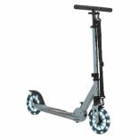 URBAN JUNIOR roller 80 kg-ig, világító kerekekkel, összecsukható KÉK