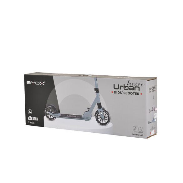 URBAN JUNIOR roller 80 kg-ig, világító kerekekkel, összecsukható KÉK