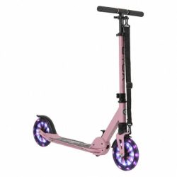   URBAN JUNIOR roller 80 kg-ig, világító kerekekkel, összecsukható PINK