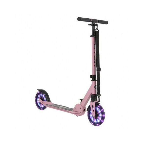 URBAN JUNIOR roller 80 kg-ig, világító kerekekkel, összecsukható PINK