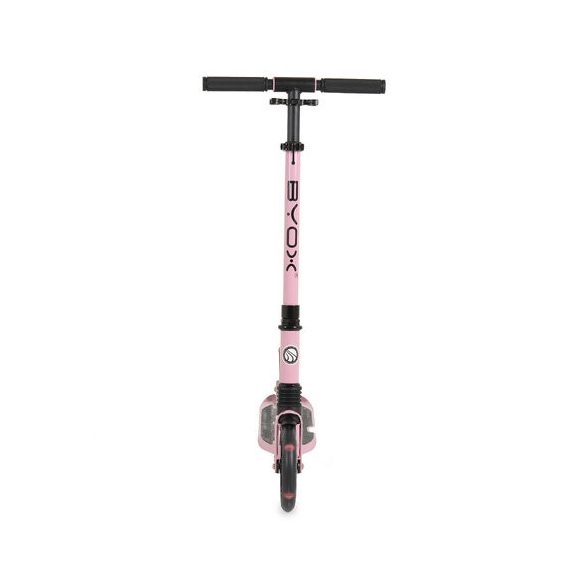 URBAN JUNIOR roller 80 kg-ig, világító kerekekkel, összecsukható PINK