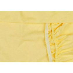   Lepedő kiságyba  gumis szegéllyel 60x120-70x140cm P SÁRGA  
