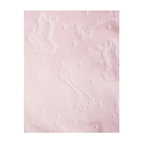 Baba takaró 75x90 cm állatos mintával RÓZSA