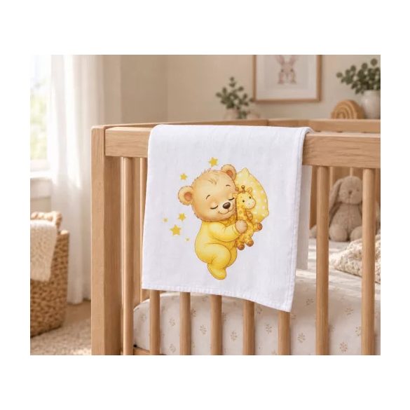 Textil tetra pelenka 70x70 cm SÁRGA MACI