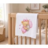 Textil tetra pelenka 70x70 cm RÓZSA MACI