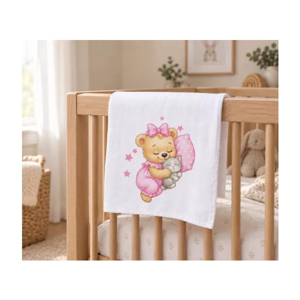 Textil tetra pelenka 70x70 cm RÓZSA MACI