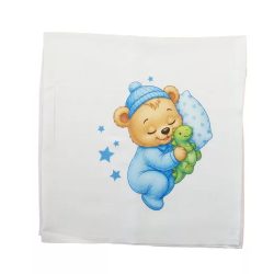 Textil tetra pelenka 70x70 cm KÉK MACI