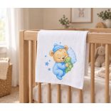 Textil tetra pelenka 70x70 cm KÉK MACI