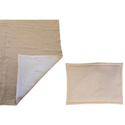   KOKO muszlin Baba ágynemű szett, 2 részes takaró 75x100 és párna BÉZS/latte
