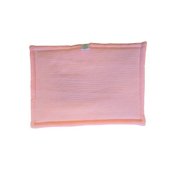 KOKO muszlin Baba ágynemű szett, 2 részes takaró 75x100 és párna PINK/fehér