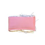 KOKO muszlin Fejvédő kiságyba magasított  27 x170 cm pink/fehér színben