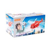 POLESIE műanyag ALPHA tűzoltó helikopter PIROS